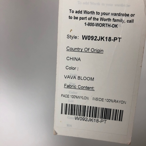 WORTH Pink Hooded Windbreaker Jacket Petite - Picture 5 of 5